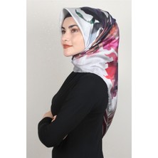 Piramit Dijital Eşarp 1353-2 Gri