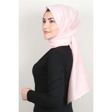 Eşarppark Çizgili Royal Şal 1497-18 Toz Pembe