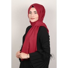Eşarppark Pamuklu Düz Şal 2803-17 Kırmızı