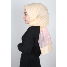 Piramit Taşlı Exclusive Şal 1606-18 Yavruağzı