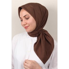 Cardion Jakarlı Icon Eşarp 2758-7 Kahverengi