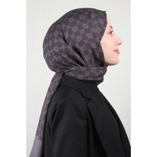 Aker Elegance Monogram Şal 4108-4 Füme