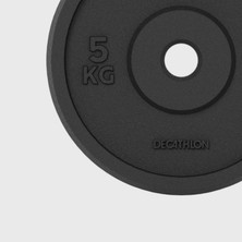 Decathlon Döküm Demir Plaka - Kas Geliştirme - 5 kg - 28 mm