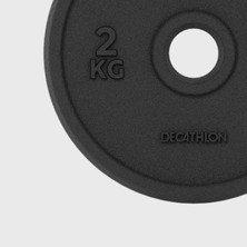 Decathlon Döküm Demir Plaka - Kas Geliştirme - 2 kg - 28 mm