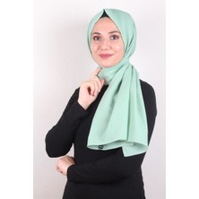 Piramit Şifon Şal Düz Renk 1293-108 Su Yeşili