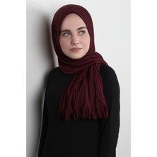 Eşarppark Pamuklu Hazır Şal 1589-6 Bordo