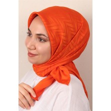 Eşarppark Modakaşmir Ipeksi Jakar Eşarp 5355-3 Orange