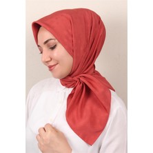 Cardion Jakarlı Icon Eşarp 2757-5 Kızıl Toprak