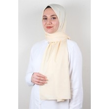 Eşarppark Jakarlı Ipeksi Şal 8085-15 Açık Bej