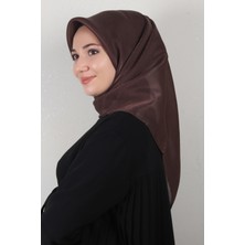 Piramit Elizya Simli Eşarp 4009-27 Kahverengi