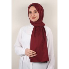 Eşarppark Jakarlı Ipeksi Şal 8085-30 Bordo