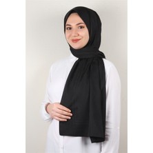 Eşarppark Jakarlı Ipeksi Şal 8085-23 Siyah