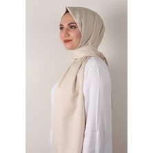 Eşarppark Jakarlı Ipeksi Şal 8084-23 Bej