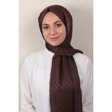 Eşarppark Armine Jakar Ipeksi Şal 3107-11 Kahverengi