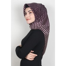 Piramit Dijital Eşarp 1357-2 Mürdüm