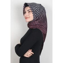 Piramit Dijital Eşarp 1357-5 Bordo