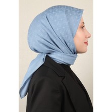 Pierre Cardin Pamuklu Eşarp 4105-7 Açık Mavi