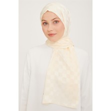 Eşarppark Armine Diamond Şal Dama 3096-13 Ekru