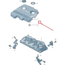 Vager Vw Jetta 2011-2014 Motor Üst Koruma Kapağı Izolasyonlu