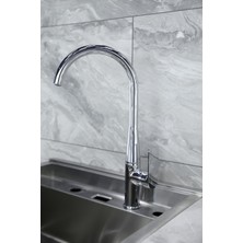 Creavit FY8500 Faye Lüx Mutfak Evye Bataryası Krom 10 Yıl Garantili