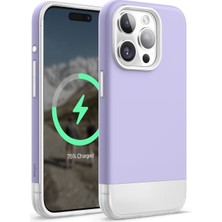 Elago Apple iPhone 15 Pro Uyumlu Glide Serisi Magsafe Silikon - Mor