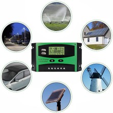 Pakuhit Şarj Kontrol Cihazı-1 x Solar Şarj Kontrol Cihazı-Siyah + Yeşil (Yurt Dışından)