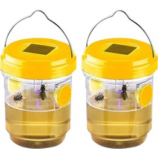 Pakuhit 2 Paket Solar Wasp Trap Dış Mekan Asma, Wasp Cather Asma Işıklı (Yurt Dışından)