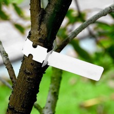 Pakuhit Plastik Bitki Etiketleri Ağaç Etiketleri Etrafına Sarılır, Ayarlanabilir Fidanlık Bahçesi (Yurt Dışından)