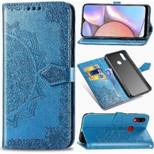 SZY Mall Samsung A10S Flip Kapak Zarif Desen Basit Iş Deri (Yurt Dışından)