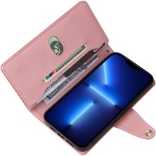 SZY Mall El Kayışı Fermuar Cüzdan ile iphone 13 Pro Max Manyetik Deri Kılıf (Yurt Dışından)