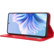 SZY Mall Tecno Camon 20 Premier 5g Cüzdan Pu Deri Manyetik Kapatma Için Kılıf (Yurt Dışından)