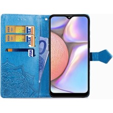 Bdt Shop Samsung A10S Flip Kapak Zarif Desen Basit Iş Deri (Yurt Dışından)