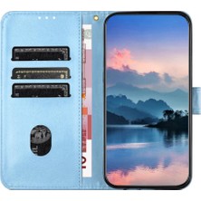 Bdt Shop Iphone 15 Için Telefon Kılıfı Pro Litch Desen Flip Folio Cüzdan Kart Yuvaları Pu (Yurt Dışından)