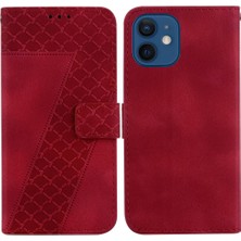 Bdt Shop Iphone 12 Için Telefon Kılıfı Kabartmalı Desen Kart Yuvası Fonksiyonu Cüzdan Pu (Yurt Dışından)