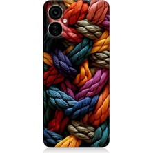 Teknomeg Tecno Camon 19 Neo Uyumlu Pastel Renkli Düğüm Ipler Desenli Silikon Kılıf