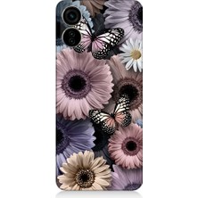 Teknomeg Tecno Camon 19 Neo Uyumlu Pastel Renkli Çiçekler ve Kelebekler Desenli Silikon Kılıf
