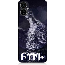 Teknomeg Tecno Spark 9 Pro Uyumlu Boz Kurt ve Türk Desenli Silikon Kılıf