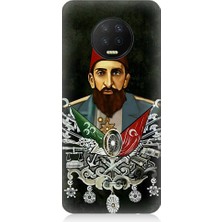 Teknomeg Infinix Note 7 Uyumlu Osmanlı 2. Abdülhamid Han Desenli Silikon Kılıf