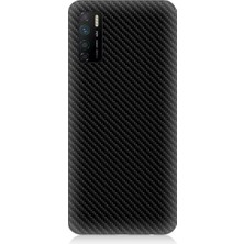 Teknomeg Infinix Note 7 Lite Uyumlu Siyah Karbon Motif Desenli Silikon Kılıf