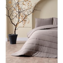 Doqu Home Cloudy Tek Kişilik Yorgan Seti - Koyu Gri