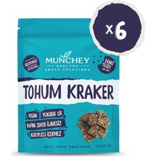 Munchey 6'lı Tohum Kraker Deniz Tuzu 100 gr