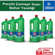 Porçöz Çamaşır Suyu Bahar Tazeliği 1850 ml x 6 Adet