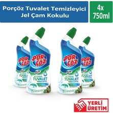 Porçöz Tuvalet Temizleyici Jel Çam Kokulu 750 ml x 4 Adet