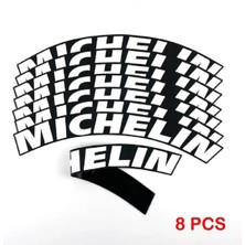 Otoelit Lastik Yazısı / Araba Lastik Yazısı / Tire Text Michelin 8 Li Set + Yapıştırıcı+Zımpara