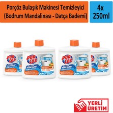 Porçöz Bulaşık Makinesi Temizleyici (Bodrum Mandalinası - Datça Bademi) 250 ml x 4 Adet