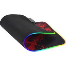 Canpay Rgb LED 7 Farklı Işıklı Oyuncu Mouse Pad Mikrofiber Malzeme ve Su Geçirmez Tasarım (1.8 Metre Kablo)