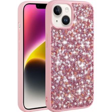 HTstore Apple iPhone Uyumlu 14 Kılıf Parlak Taşlı Tasarım Zore Linea Kapak
