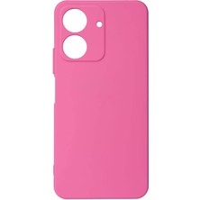 HTstore Xiaomi Uyumlu  Redmi 13C Kılıf Zore Biye Silikon-Pembe