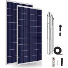 Kampa 24 Volt 370 Watt Fırçasız Dc Dalgıç Pompa Panel Set 65 Mss 2 M³/h