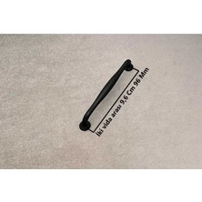 Koldoor Dekor Oba Mat Siyah Mobilya Dolap Tv Ünitesi Yatak Odası Vestiyer Mutfak Çekmece Kulpu 96 mm 5 Adet